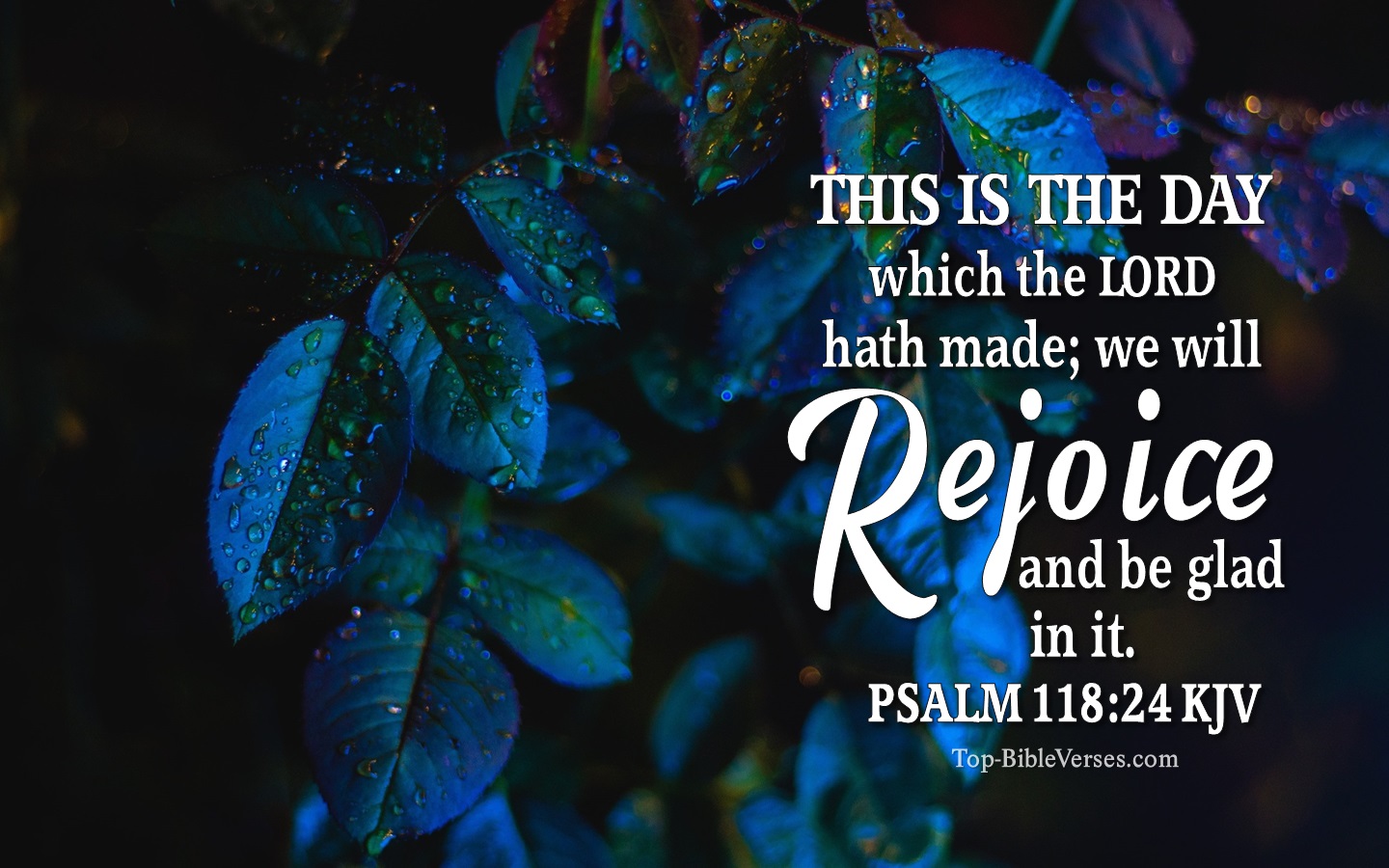 Psalm 118:24 KJV Christian Bible Verse Desktop Wallpaper. Top-BibleVerses.com