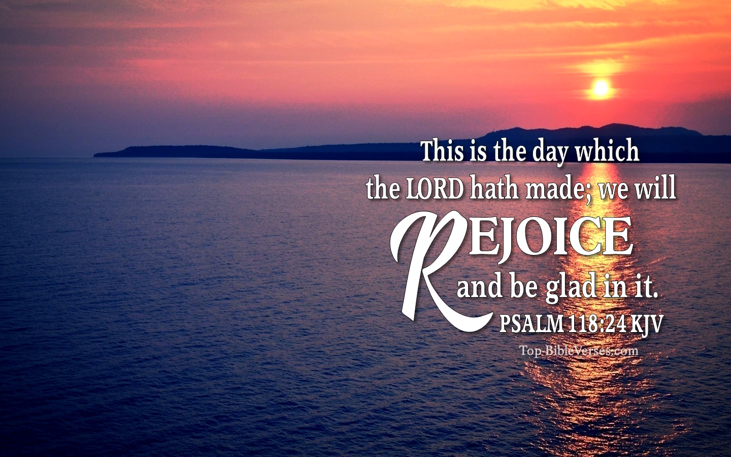 Psalm 118:24 KJV Christian Bible Verse Desktop Wallpaper. Top-BibleVerses.com