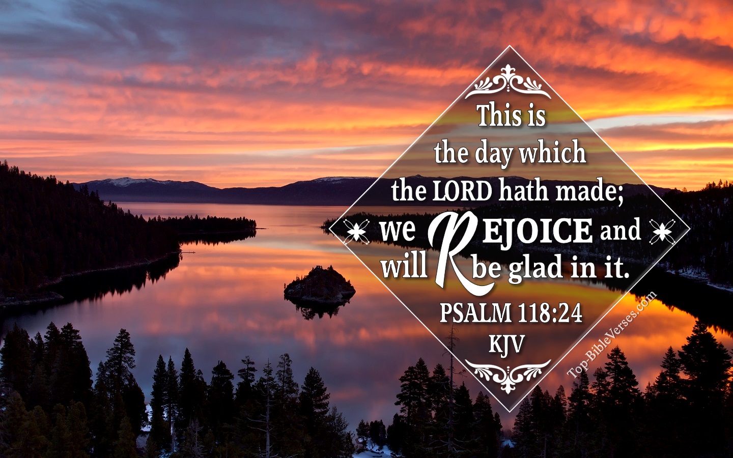 Psalm 118:24 KJV Christian Bible Verse Desktop Wallpaper. Top-BibleVerses.com