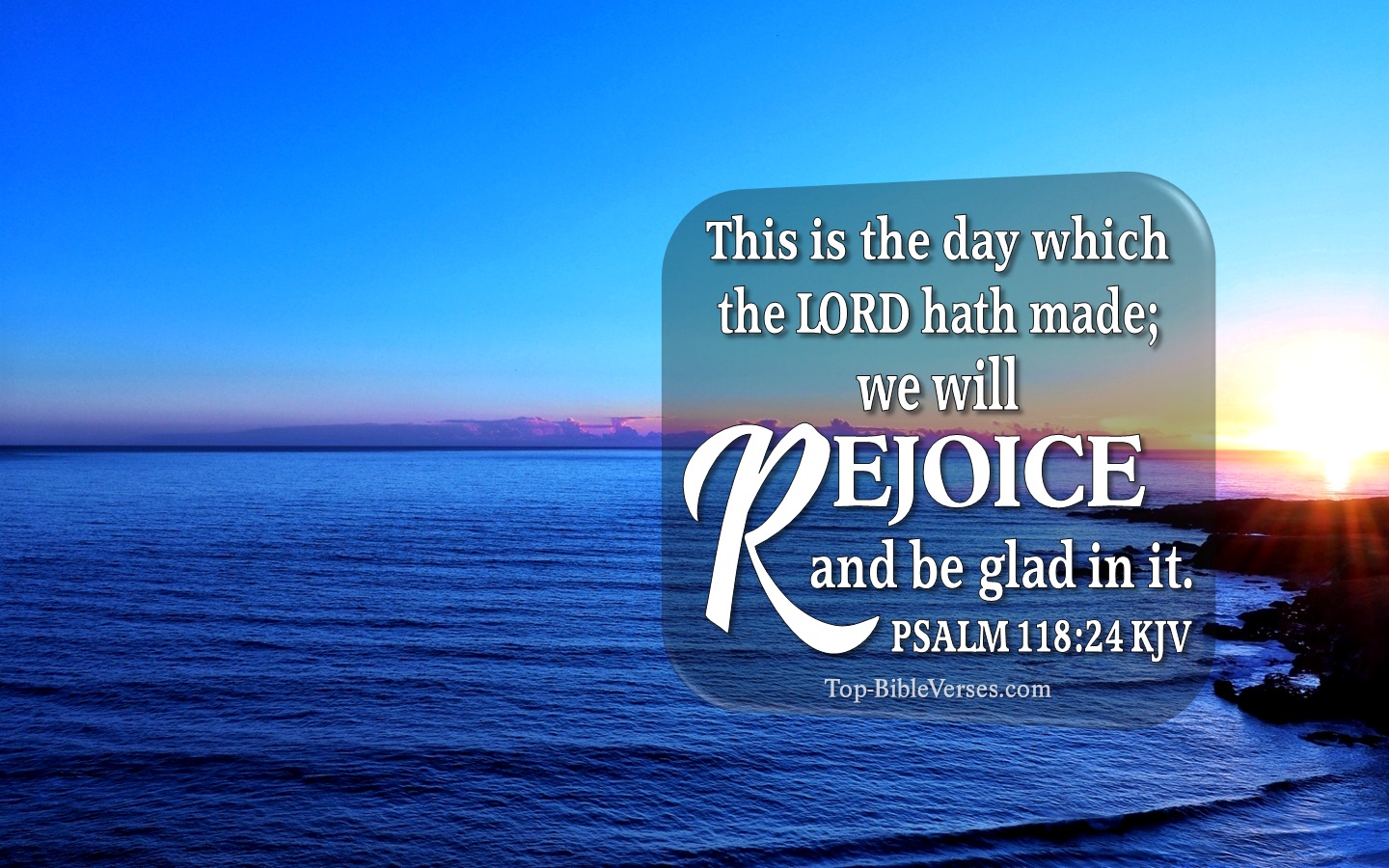 Psalm 118:24 KJV Christian Bible Verse Desktop Wallpaper. Top-BibleVerses.com
