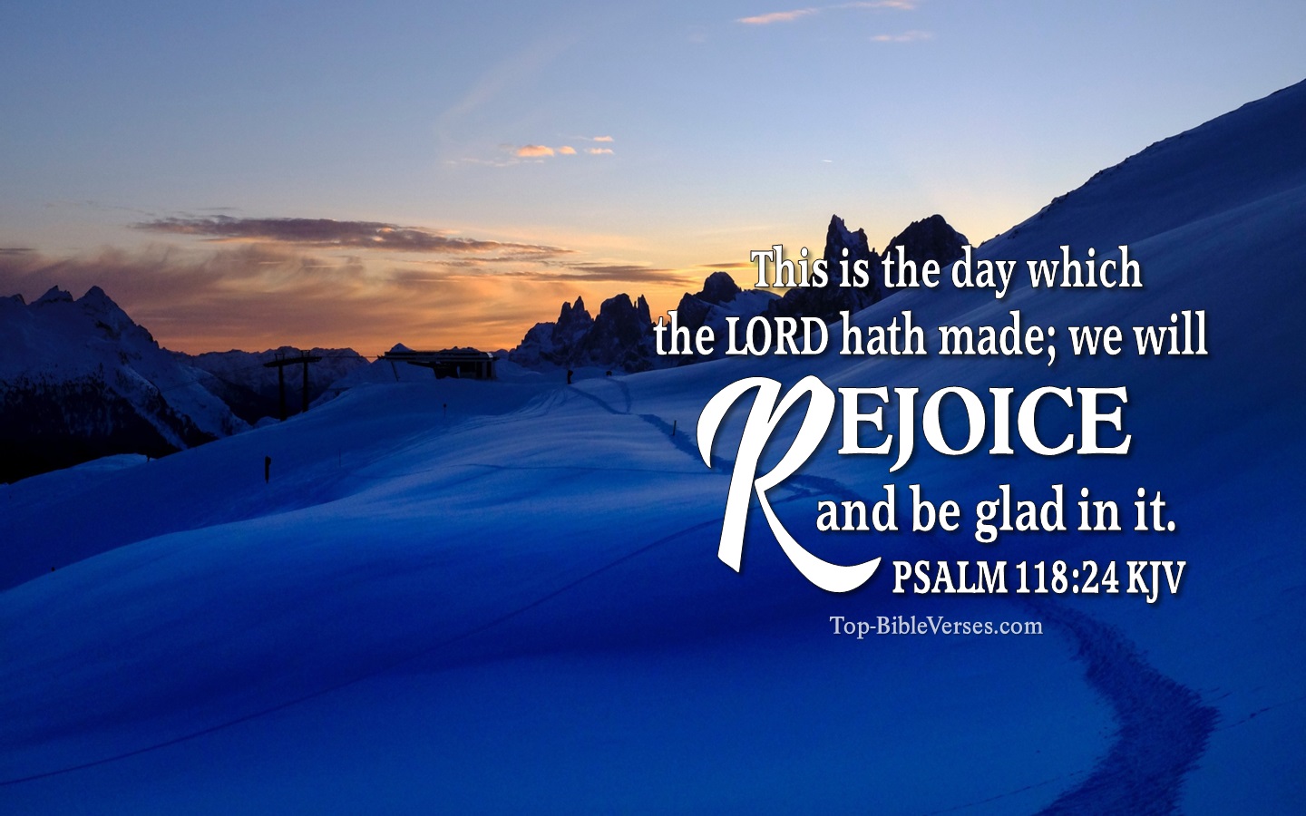Psalm 118:24 KJV Christian Bible Verse Desktop Wallpaper. Top-BibleVerses.com