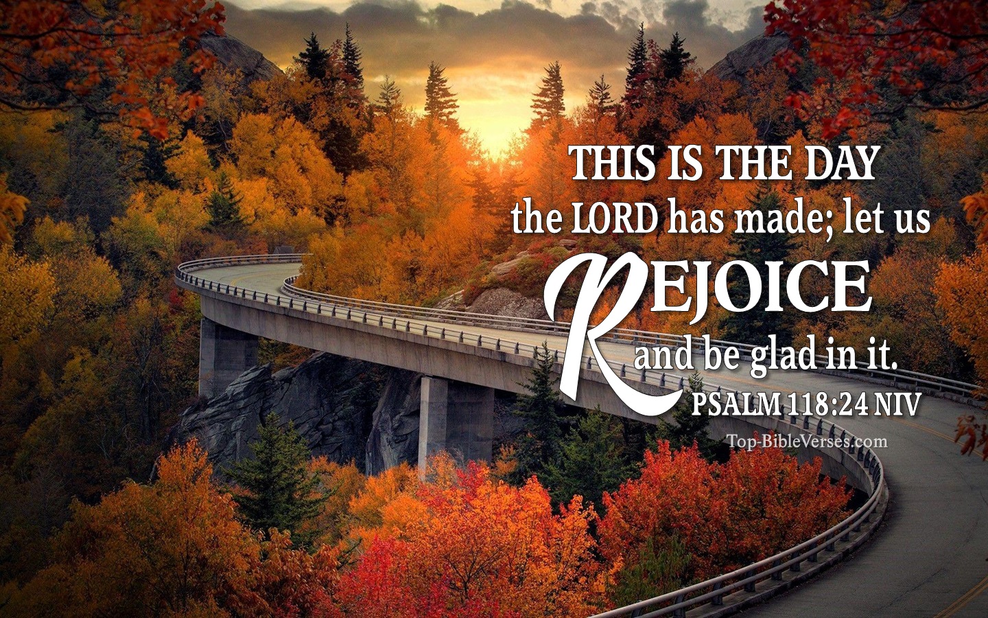 Psalm 118:24 NIV Christian Bible Verse Desktop Wallpaper. Top-BibleVerses.com
