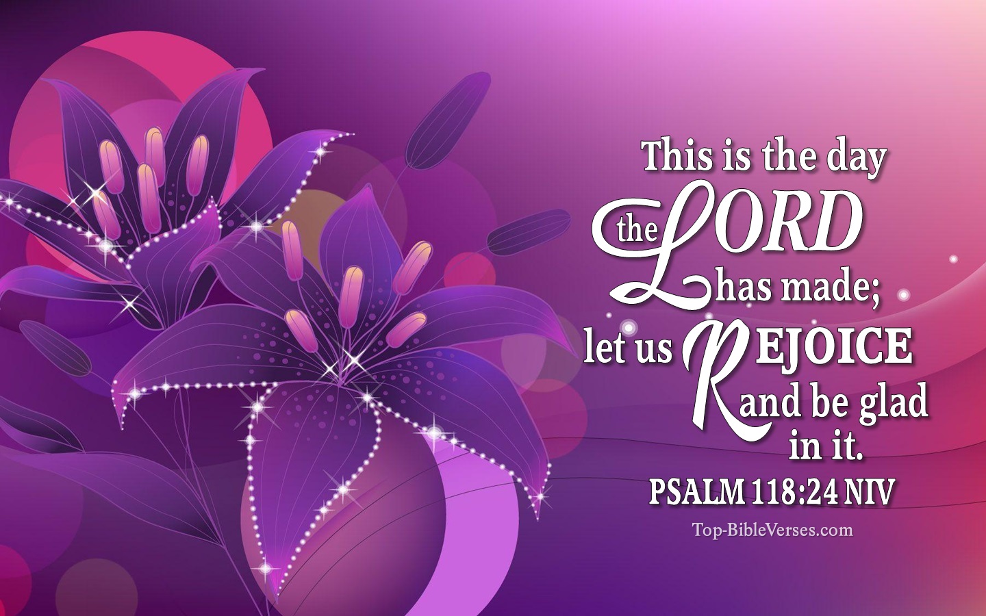 Psalm 118:24 NIV Christian Bible Verse Desktop Wallpaper. Top-BibleVerses.com