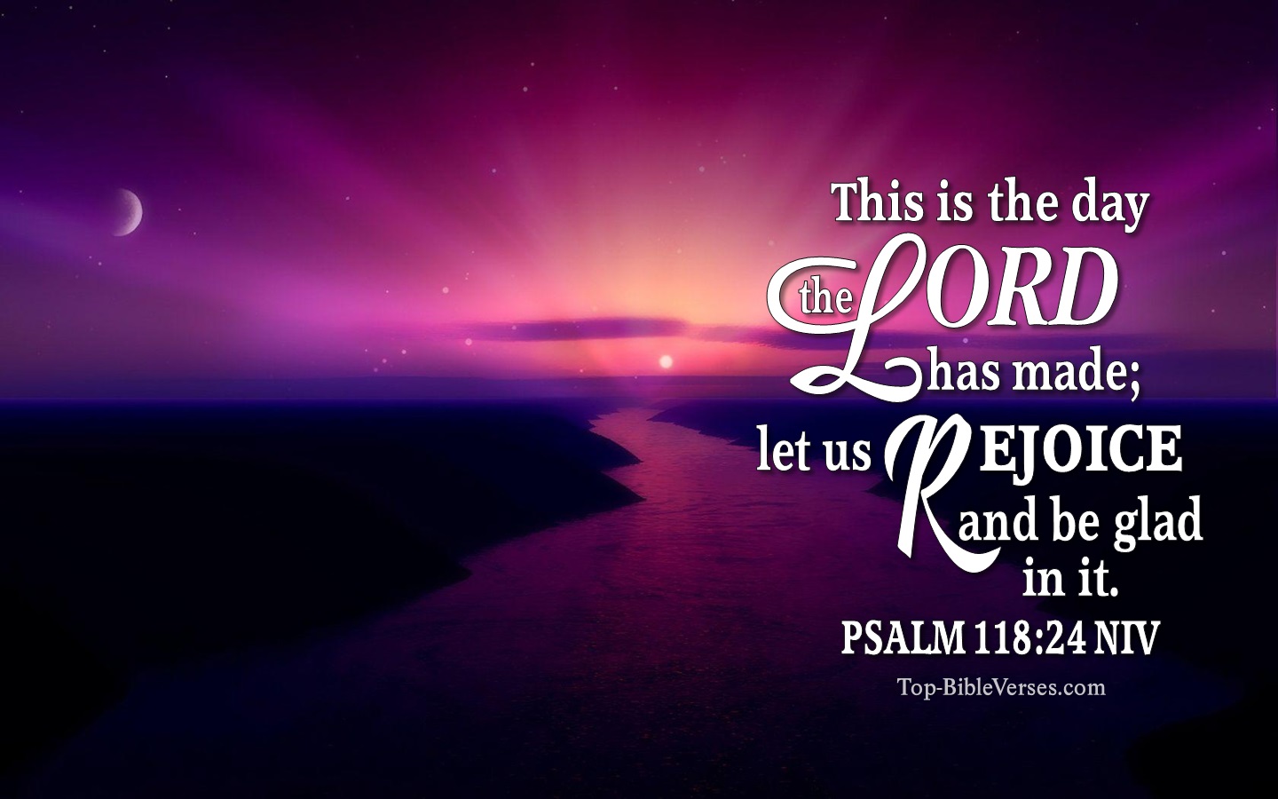 Psalm 118:24 NIV Christian Bible Verse Desktop Wallpaper. Top-BibleVerses.com