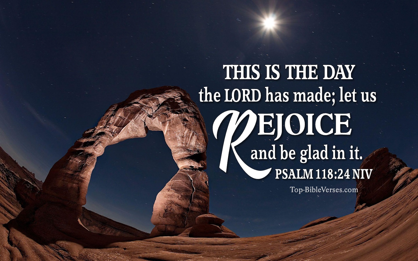 Psalm 118:24 NIV Christian Bible Verse Desktop Wallpaper. Top-BibleVerses.com