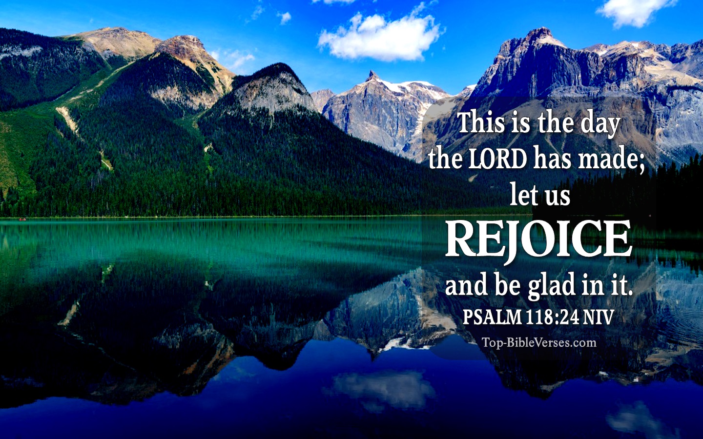 Psalm 118:24 NIV Christian Bible Verse Desktop Wallpaper. Top-BibleVerses.com