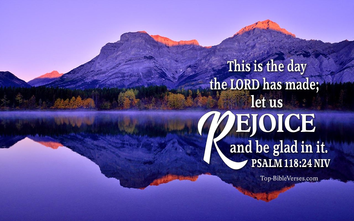 Psalm 118:24 NIV Christian Bible Verse Desktop Wallpaper. Top-BibleVerses.com