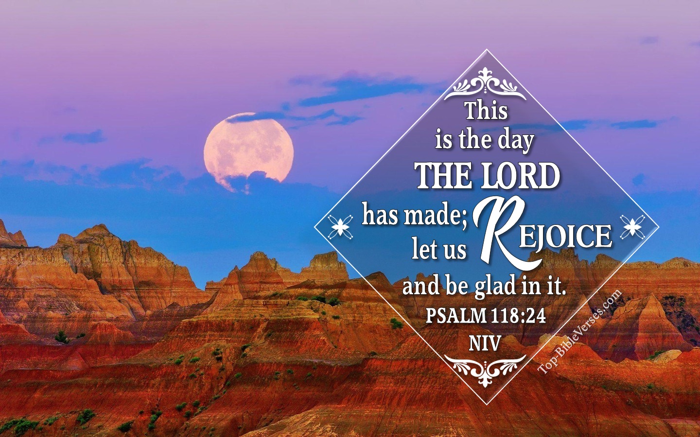 Psalm 118:24 NIV Christian Bible Verse Desktop Wallpaper. Top-BibleVerses.com