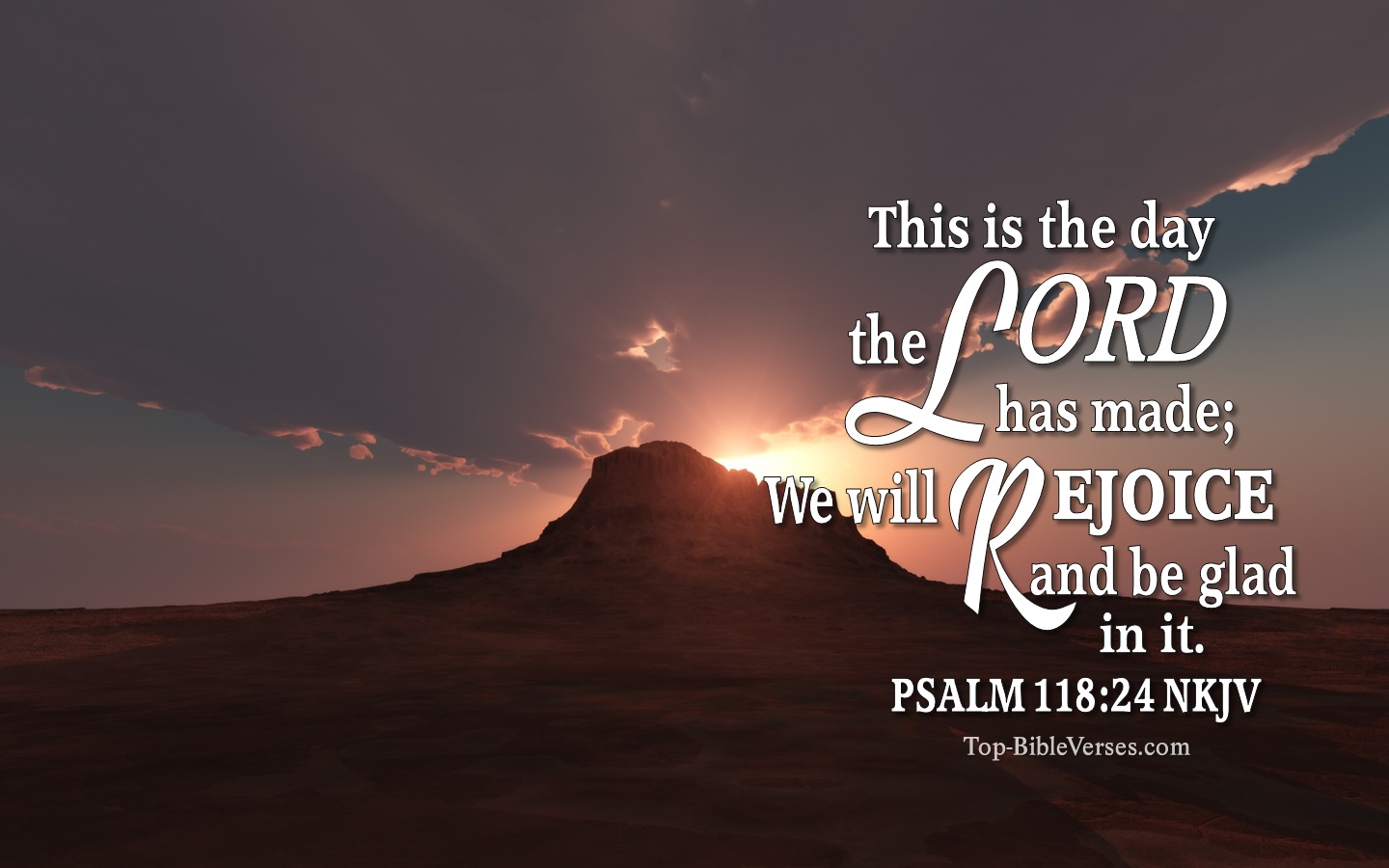 Psalm 118:24 NKJV Christian Bible Verse Desktop Wallpaper. Top-BibleVerses.com