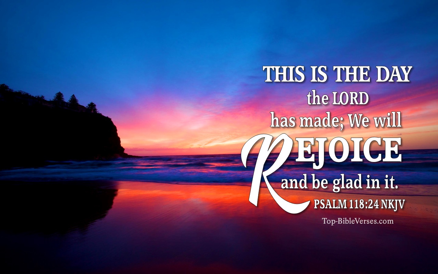 Psalm 118:24 NKJV Christian Bible Verse Desktop Wallpaper. Top-BibleVerses.com