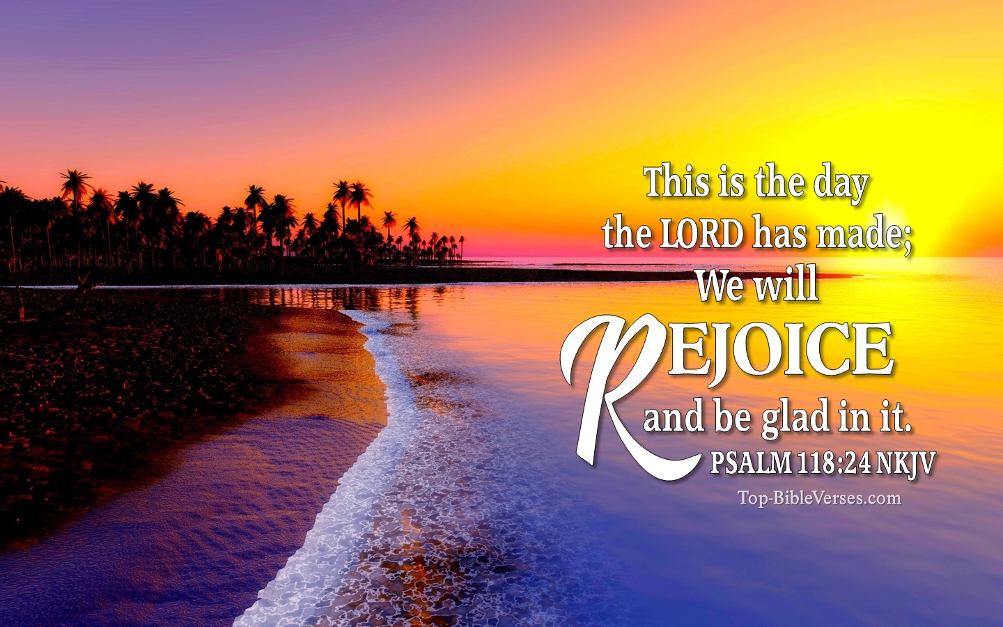 Psalm 118:24 NKJV Christian Bible Verse Desktop Wallpaper. Top-BibleVerses.com