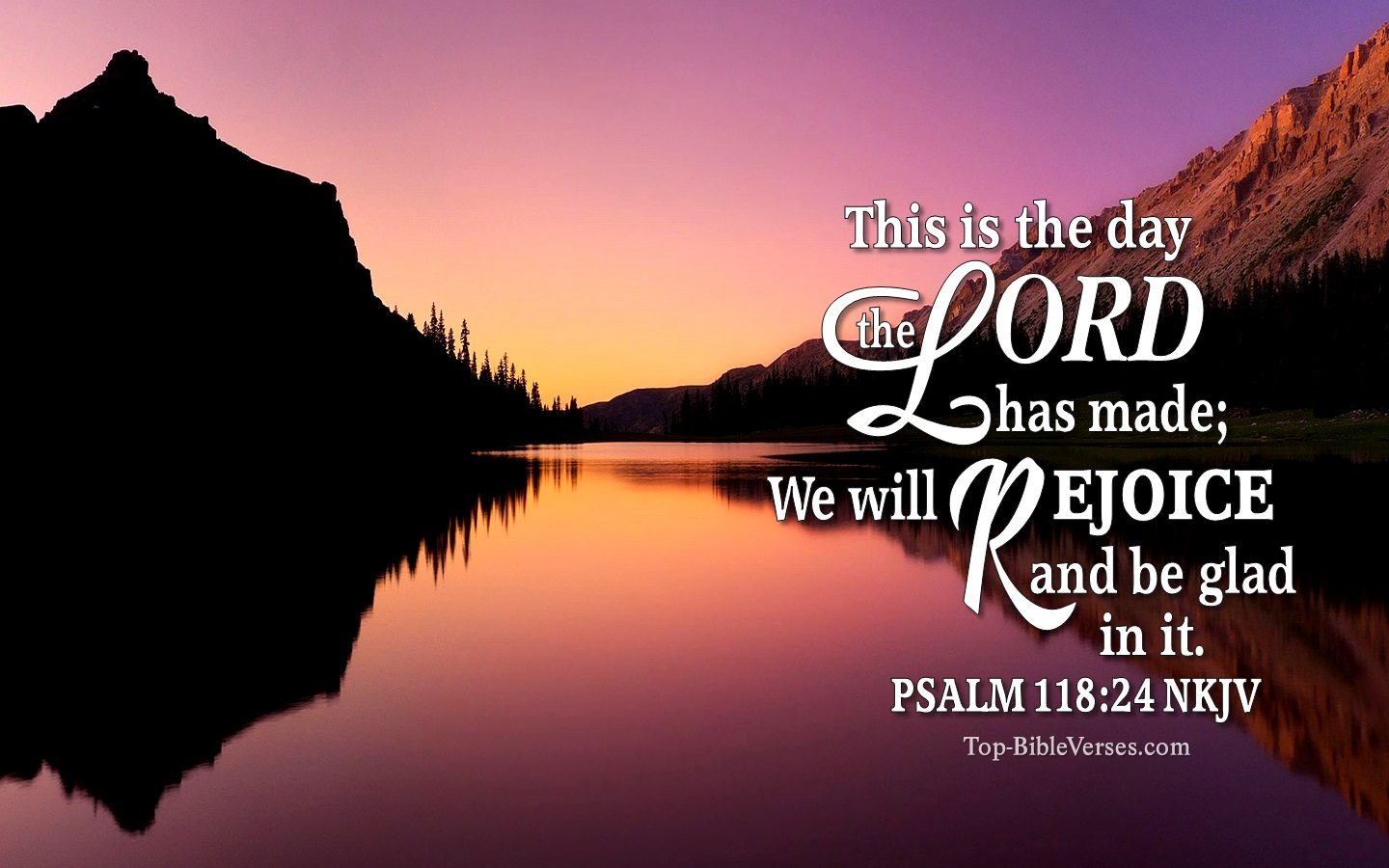 Psalm 118:24 NKJV Christian Bible Verse Desktop Wallpaper. Top-BibleVerses.com