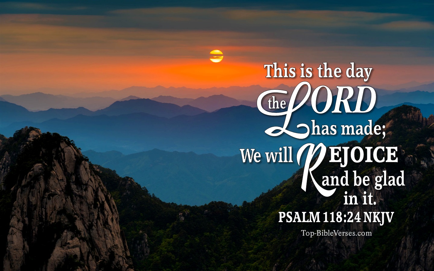 Psalm 118:24 NKJV Christian Bible Verse Desktop Wallpaper. Top-BibleVerses.com