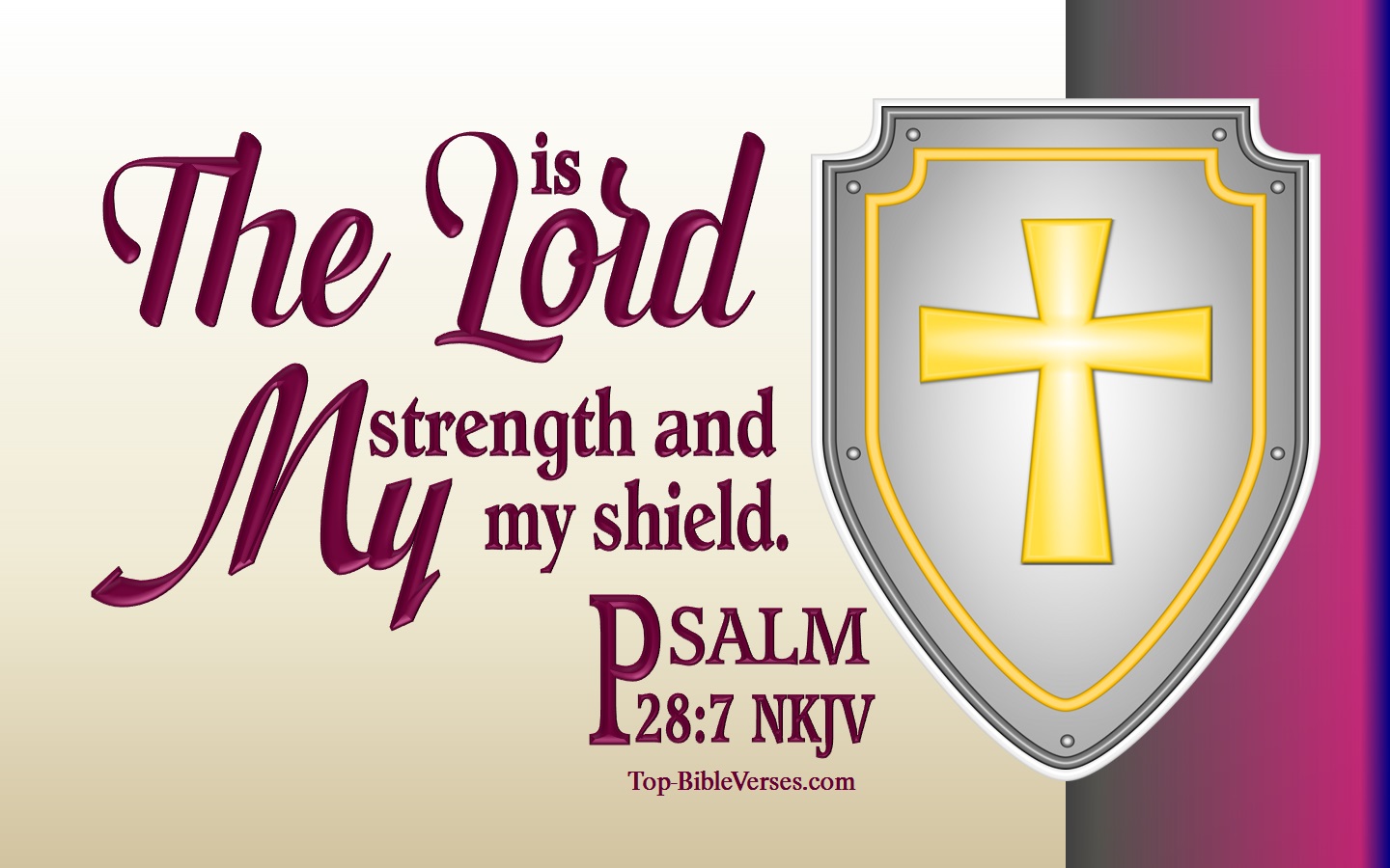 Psalm 28:7 NKJV Inspirational Bible Verse Images. Top-BibleVerses.com