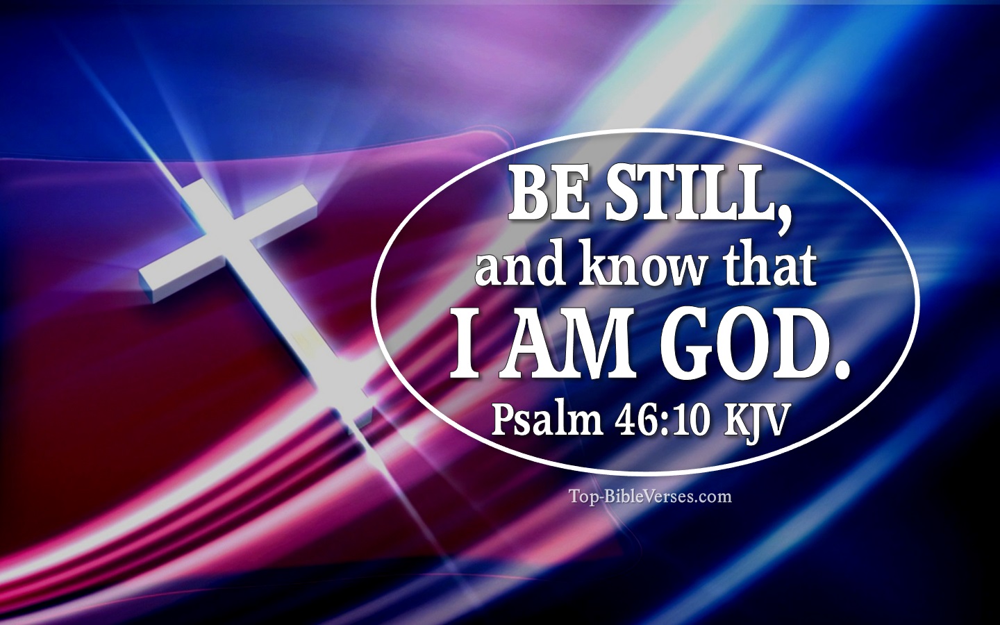 Psalm 46:10 KJV Inspirational Bible Verse Images. Top-BibleVerses.com