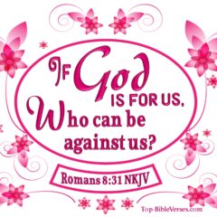 Romans 8:31 NKJV WhatsApp DP Inspirational Bible Verse Images.