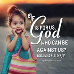 Romans 8:31 NKJV WhatsApp DP Inspirational Bible Verse Images.