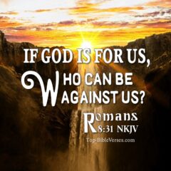 Romans 8:31 NKJV WhatsApp DP Inspirational Bible Verse Images.