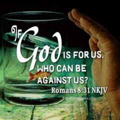 Romans 8:31 NKJV WhatsApp DP Inspirational Bible Verse Images.