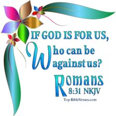 Romans 8:31 NKJV WhatsApp DP Inspirational Bible Verse Images.