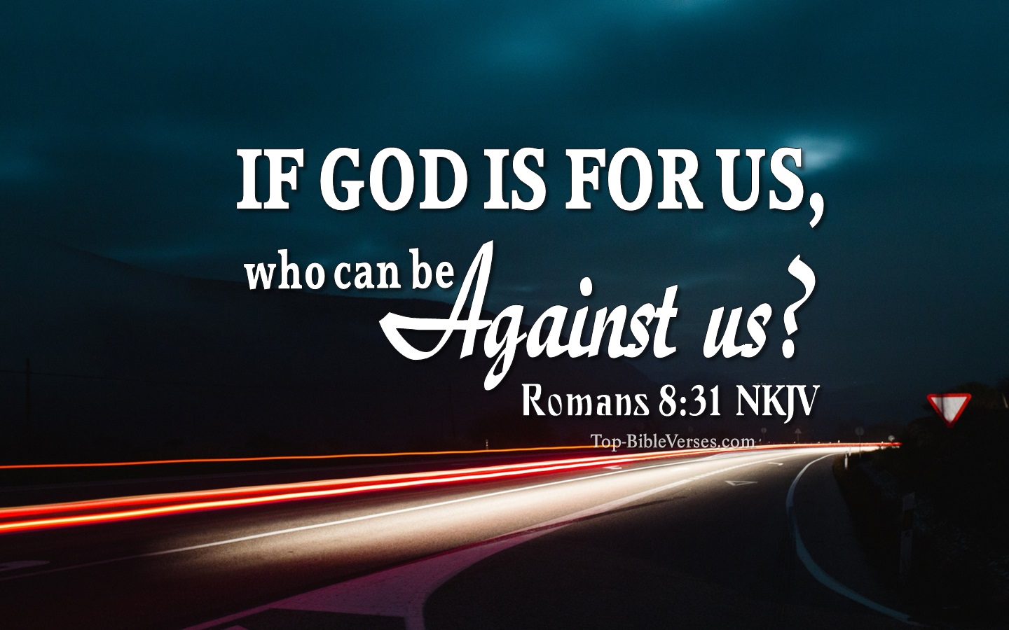 Romans 8:31 NKJV Inspirational Bible Verse Images. Top-BibleVerses.com