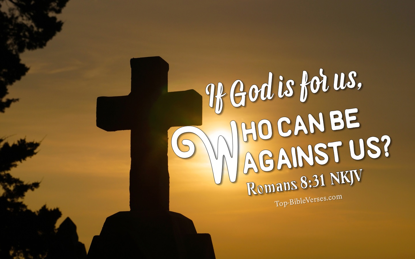 Romans 8:31 NKJV Inspirational Bible Verse Images. Top-BibleVerses.com