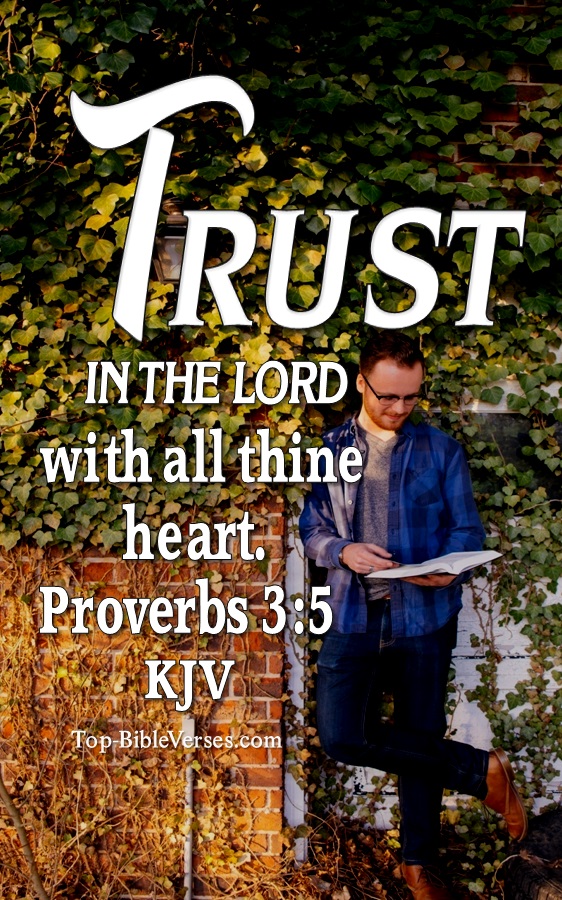 Proverbs 3:5 Trust in the LORD with all thine heart Bible Verse Wallpaper.