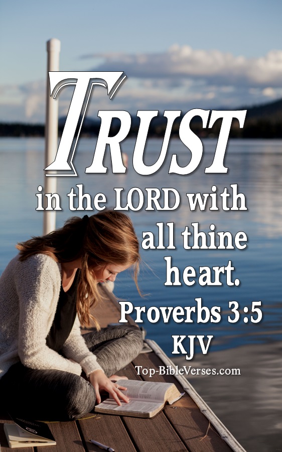 Proverbs 3:5 Trust in the LORD with all thine heart Bible Verse Wallpaper.