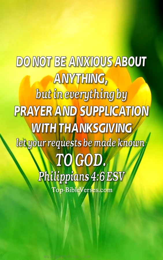 Philippians 4:6 ESV Christian Bible Verse Mobile Wallpaper. Top-BibleVerses.com