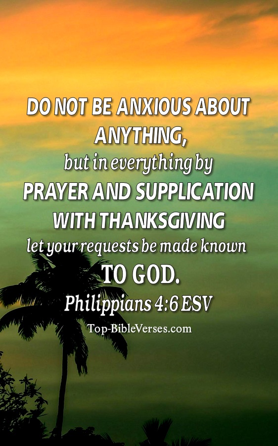 Philippians 4:6 ESV Christian Bible Verse Mobile Wallpaper. Top-BibleVerses.com
