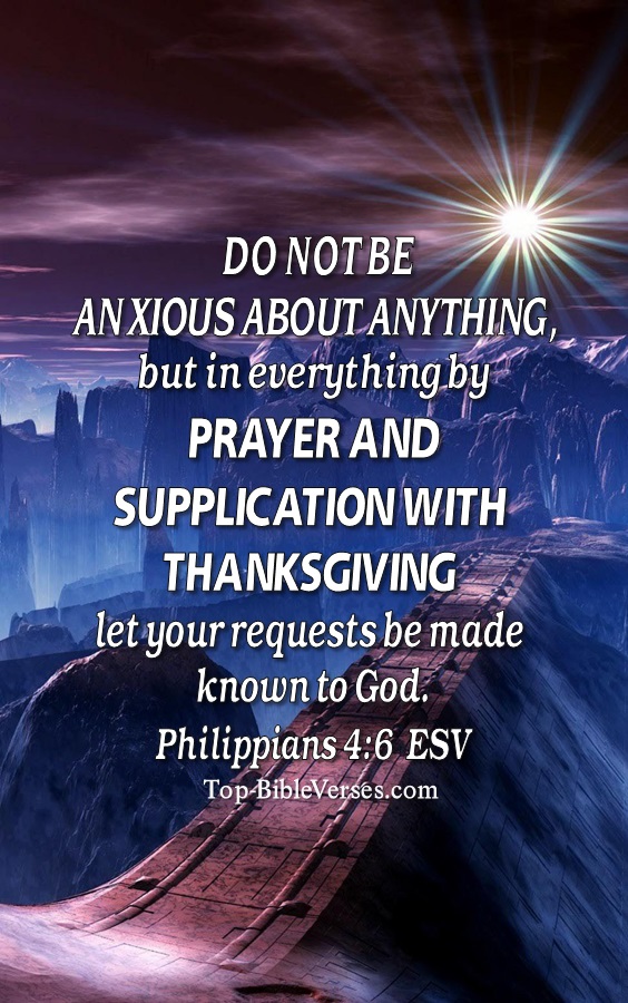 Philippians 4:6 ESV Christian Bible Verse Mobile Wallpaper. Top-BibleVerses.com