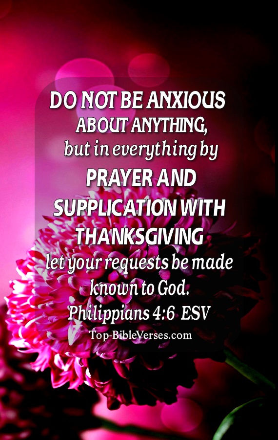 Philippians 4:6 ESV Christian Bible Verse Mobile Wallpaper. Top-BibleVerses.com