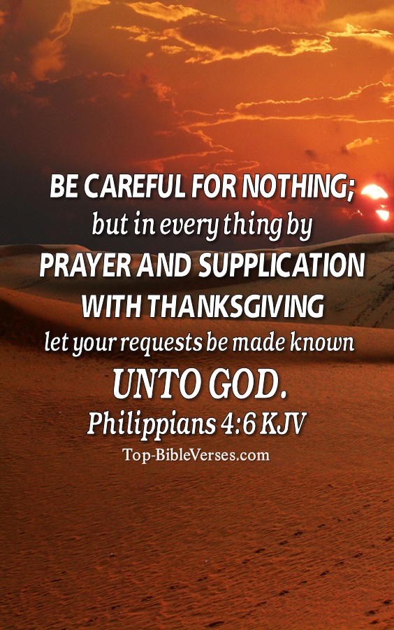 Philippians 4:6 KJV Christian Bible Verse Mobile Wallpaper. Top-BibleVerses.com