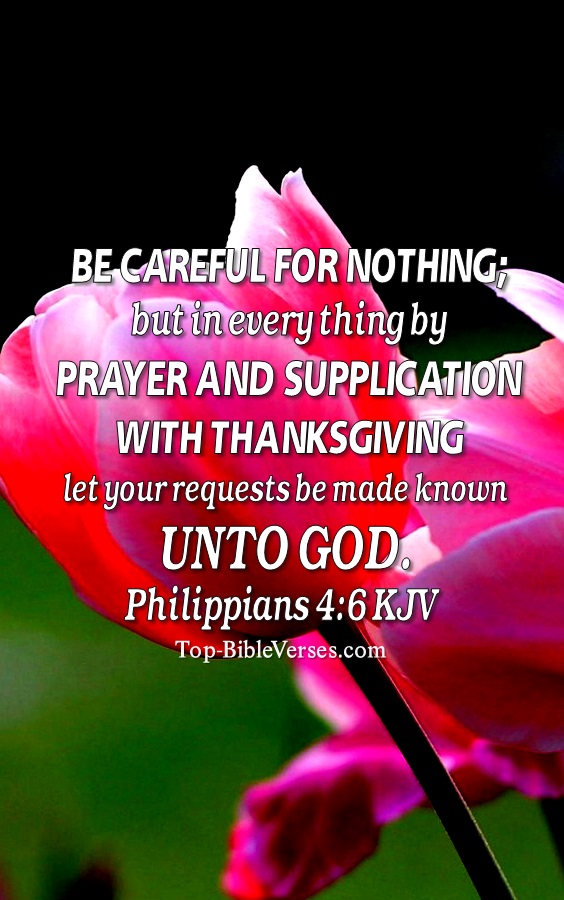 Philippians 4:6 KJV Christian Bible Verse Mobile Wallpaper. Top-BibleVerses.com