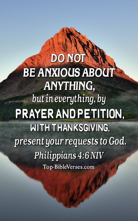 Philippians 4:6 NIV Christian Bible Verse Mobile Wallpaper. Top-BibleVerses.com