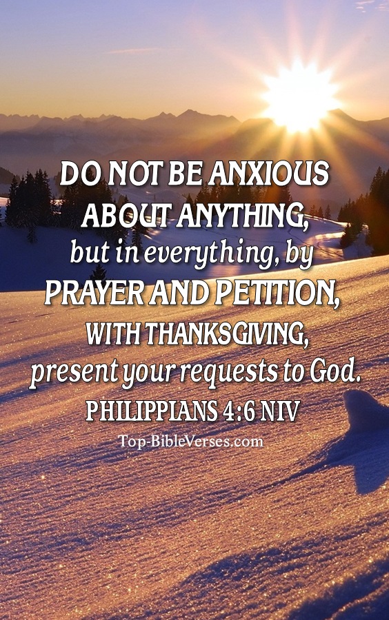 Philippians 4:6 NIV Christian Bible Verse Mobile Wallpaper. Top-BibleVerses.com
