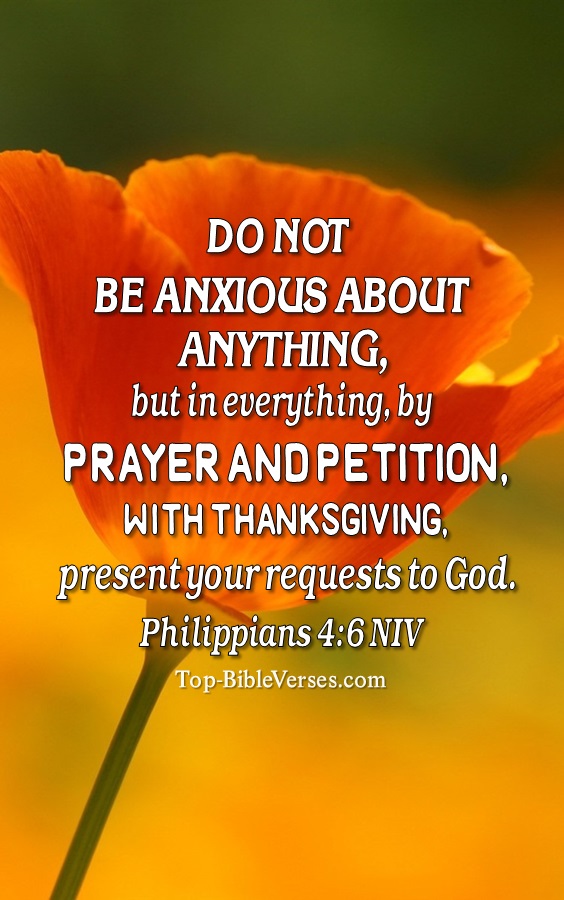 Philippians 4:6 NIV Christian Bible Verse Mobile Wallpaper. Top-BibleVerses.com