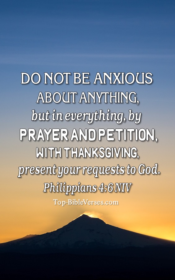Philippians 4:6 NIV Christian Bible Verse Mobile Wallpaper. Top-BibleVerses.com