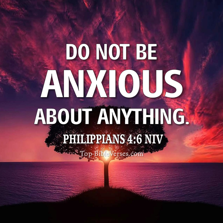 Philippians 4:6 NIV WhatsApp DP Inspirational Bible Verse Images.