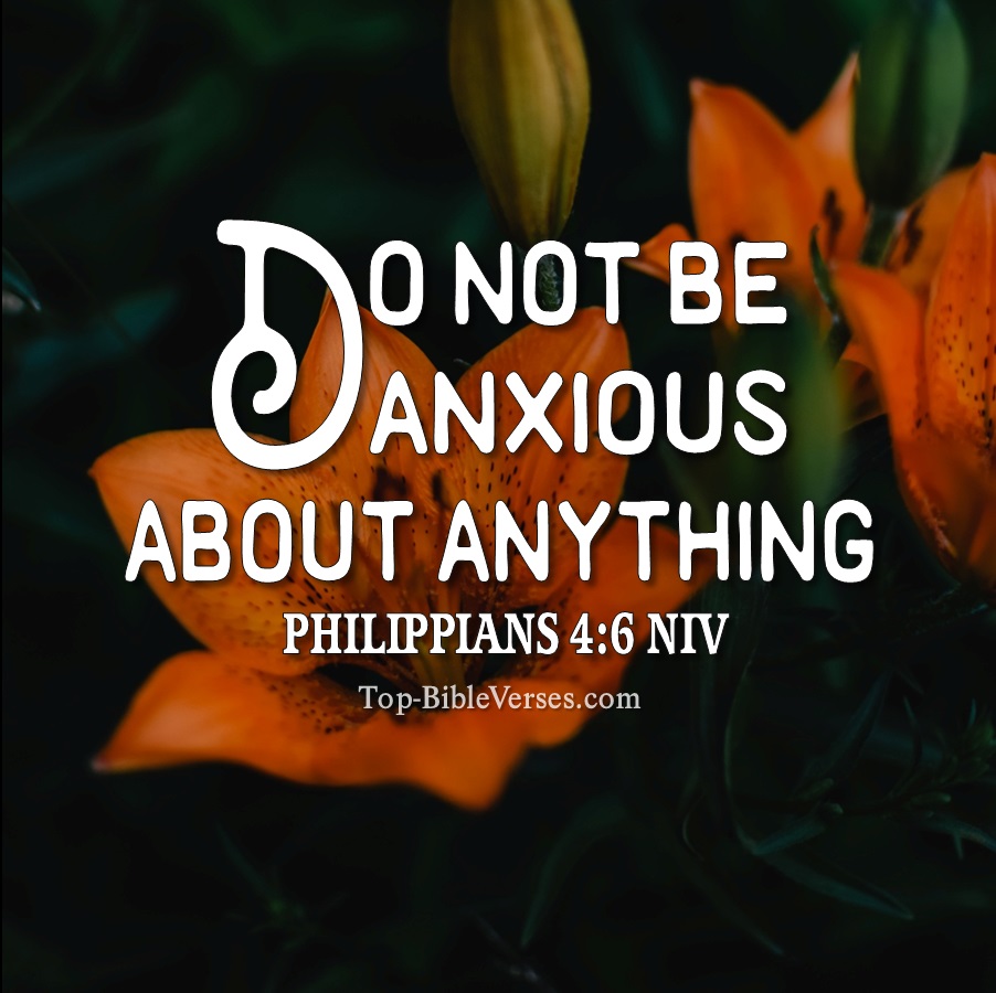 Philippians 4:6 NIV WhatsApp DP Inspirational Bible Verse Images.