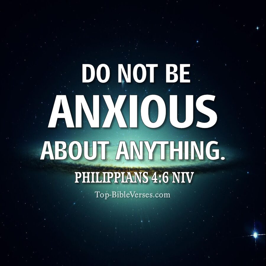 Philippians 4:6 NIV WhatsApp DP Inspirational Bible Verse Images.