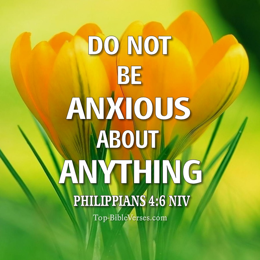 Philippians 4:6 NIV WhatsApp DP Inspirational Bible Verse Images.