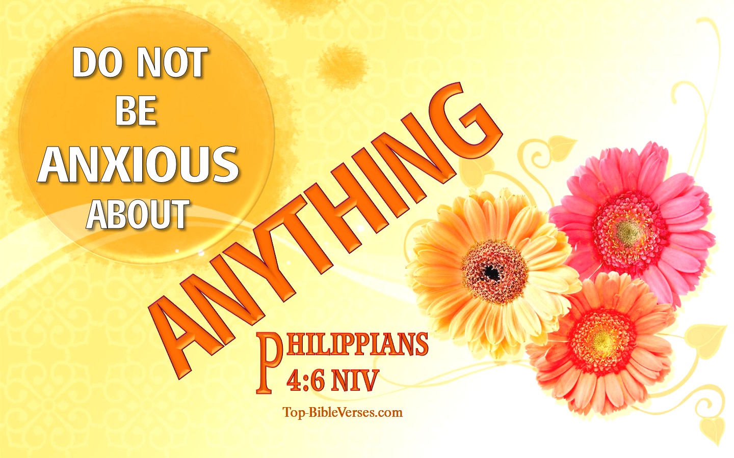 Philippians 4:6 NIV Inspirational Bible Verse Images. Top-BibleVerses.com