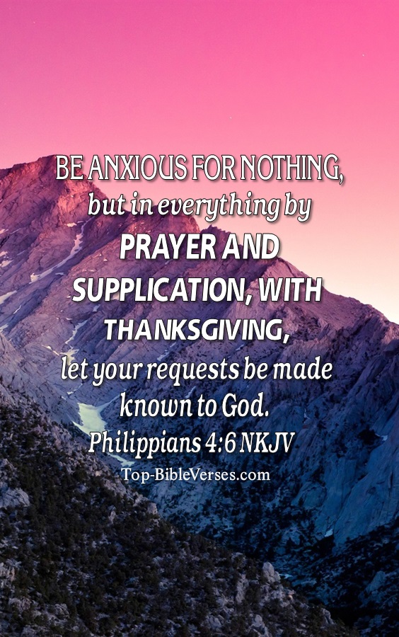 Philippians 4:6 NKJV Christian Bible Verse Mobile Wallpaper. Top-BibleVerses.com
