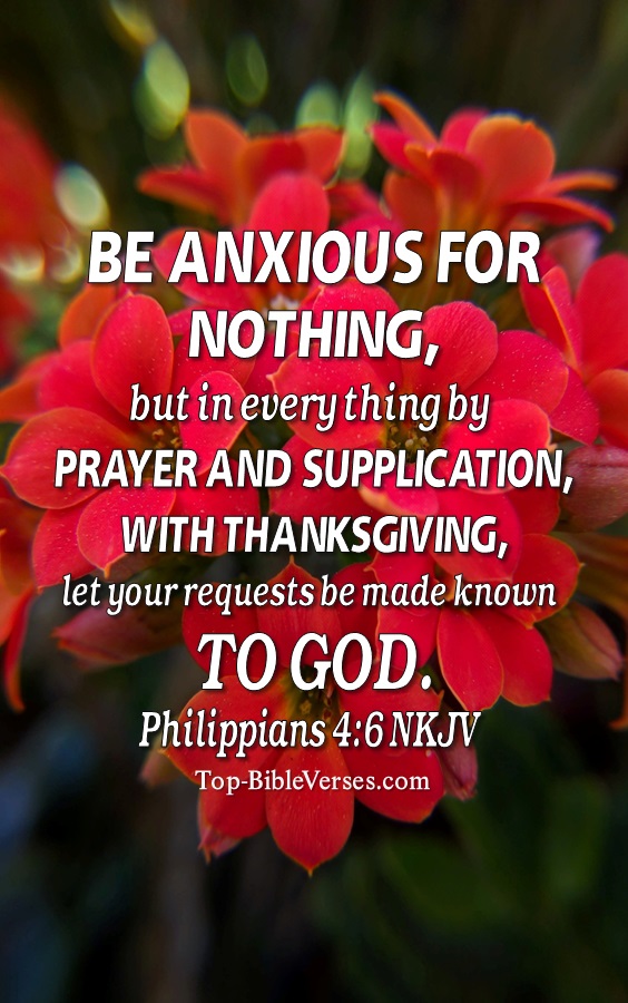 Philippians 4:6 NKJV Christian Bible Verse Mobile Wallpaper. Top-BibleVerses.com
