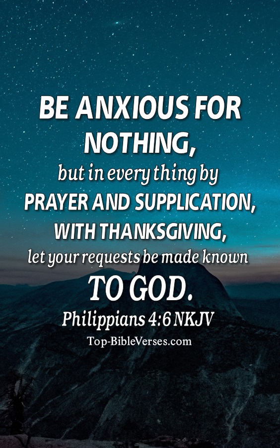 Philippians 4:6 NKJV Christian Bible Verse Mobile Wallpaper. Top-BibleVerses.com