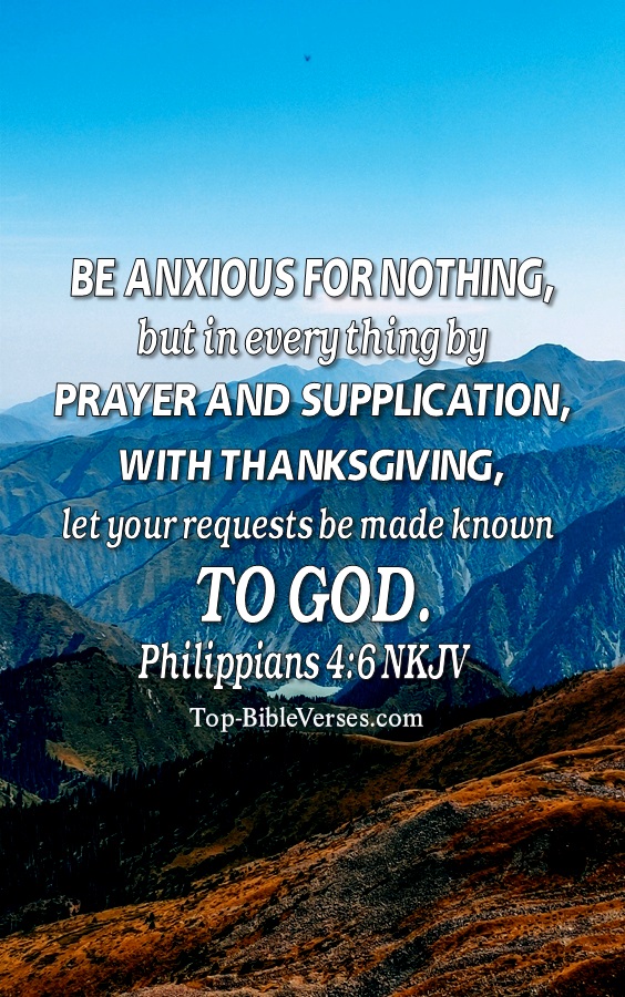 Philippians 4:6 NKJV Christian Bible Verse Mobile Wallpaper. Top-BibleVerses.com
