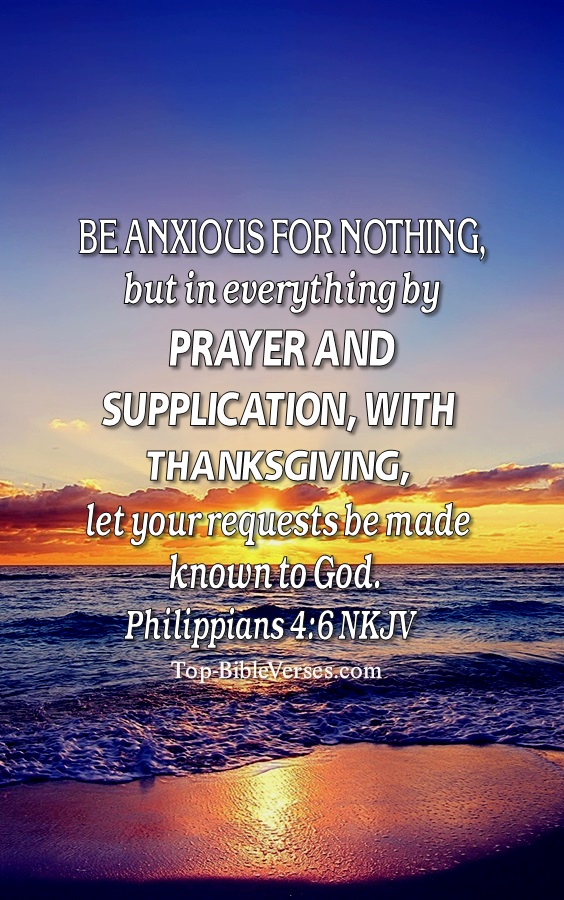 Philippians 4:6 NKJV Christian Bible Verse Mobile Wallpaper. Top-BibleVerses.com