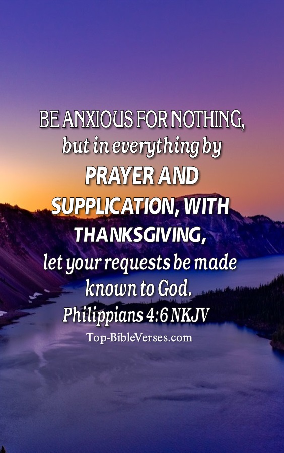 Philippians 4:6 NKJV Christian Bible Verse Mobile Wallpaper. Top-BibleVerses.com