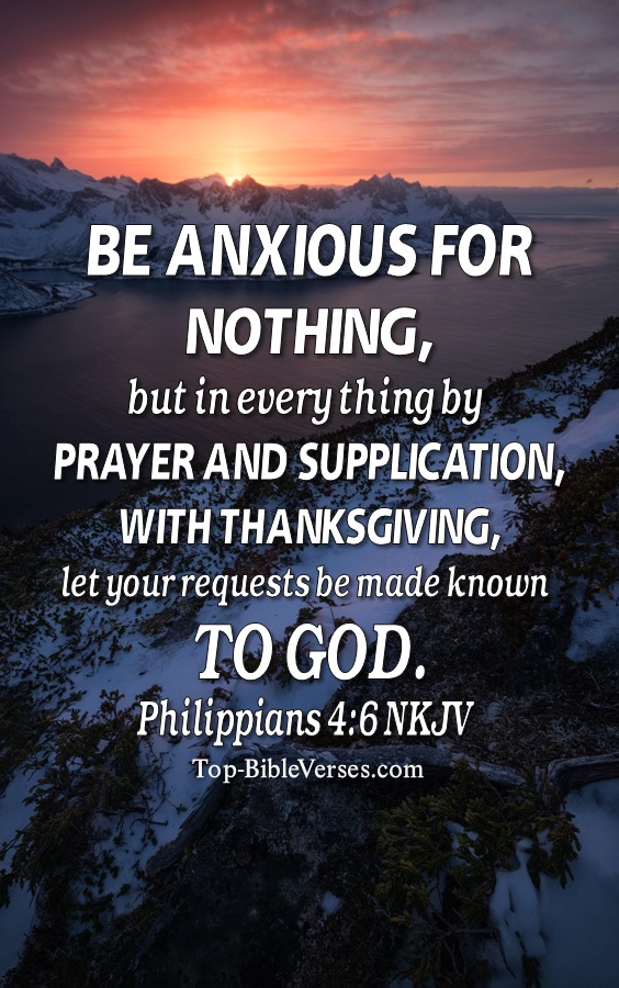 Philippians 4:6 NKJV Christian Bible Verse Mobile Wallpaper. Top-BibleVerses.com